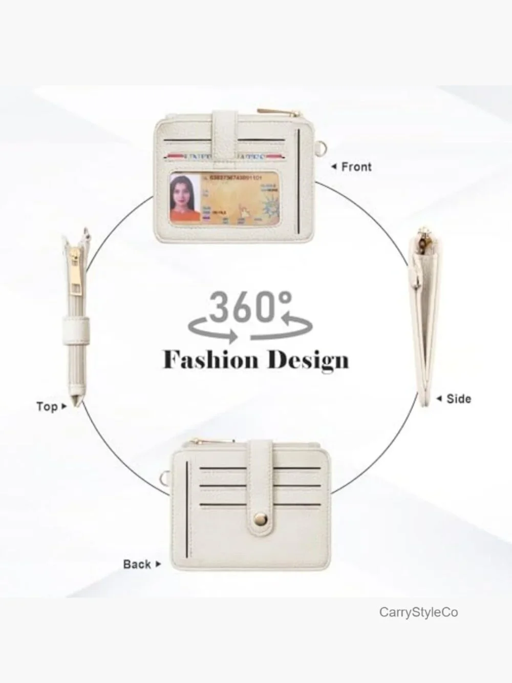 Wristlet Keychain Wallet RFID Blocking Credit Card Holder Beaded Tassel